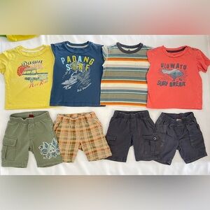 $280 Lot Bundle of 8 Tea Collection Boys T-Shirts Shorts Size L 18-24 Months